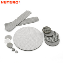 HENGKO VENDAS DIRETAS 0.2-120 UM MESH 304 316 Aço inoxidável Durável folha de filtro de filtragem de fio resistente durável